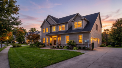 Pennsylvania home with smart energy meter representing lower electricity rates and energy savings.